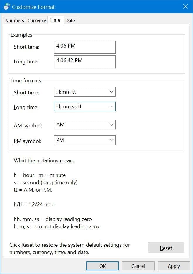 change time to 24 hour format in Windows 10 pic3