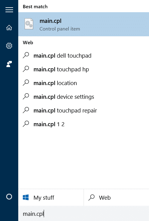 change touchpad scroll direction in Windows 10 step1