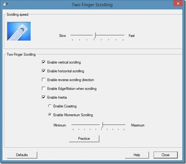 change touchpad scroll direction in Windows 10 step4.2