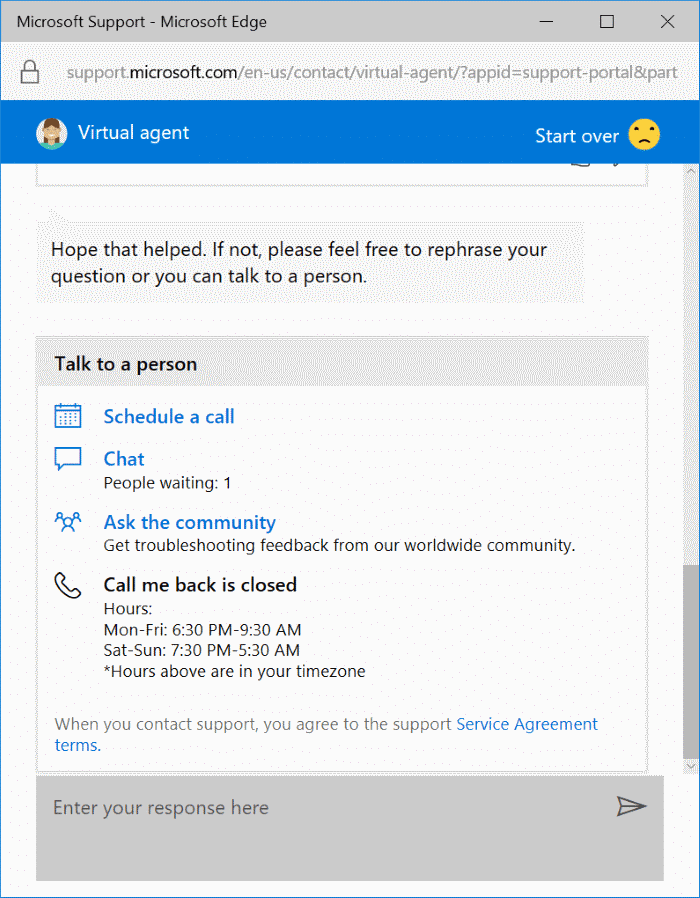 chat with Microsoft support online pic5