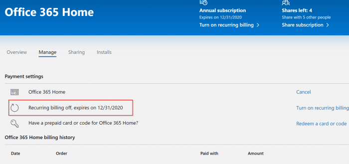 check Office 365 expiration date pic2
