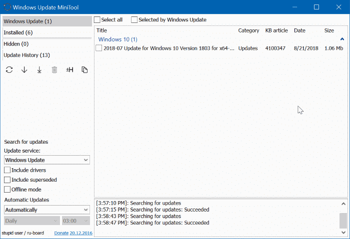 check Windows Update size in Windows 10 pic1