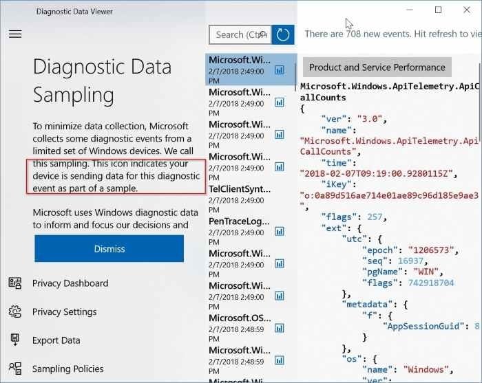 check if Microsoft is collecting data from your PC pic3