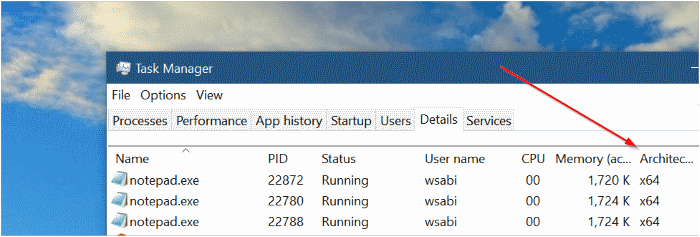 check if installed program in 64-bit or 32-bit in Windows 10