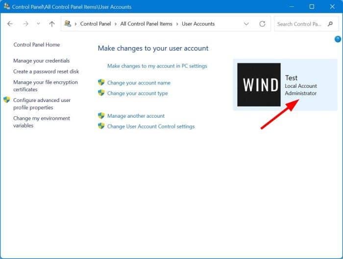 check if you have administrator rights in Windows 11 pic5
