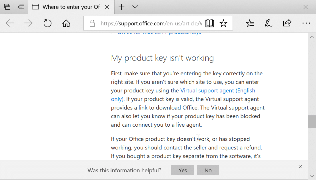 check if your Office 2016 or 2013 product key is valid pic01