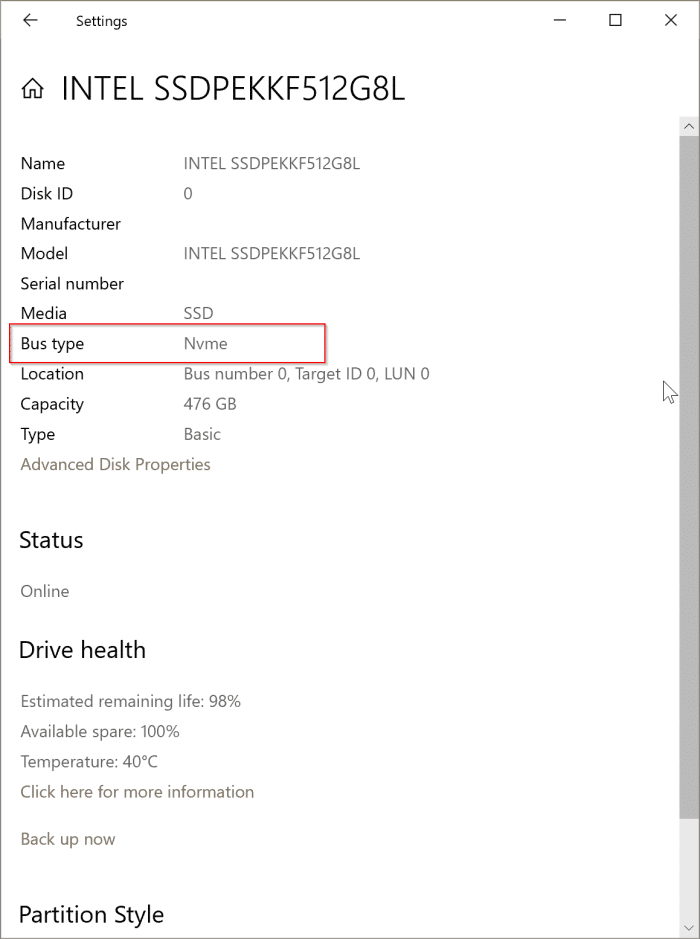 check if your PC has NVMe or SATA SSD pic2