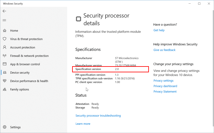 check if your PC has TPM 2.0 pic2