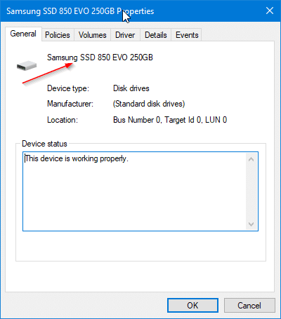 check if your Windows 10 PC has SSD pic3