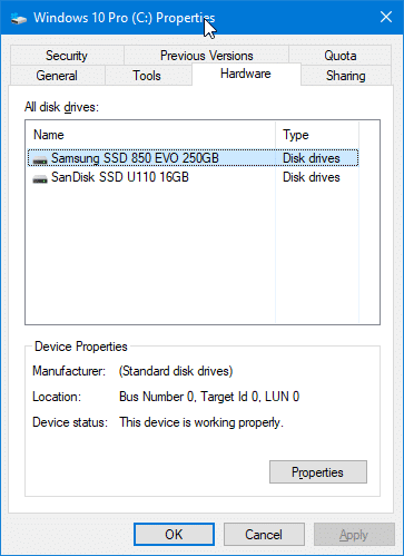 check if your Windows 10 PC has SSD pic5