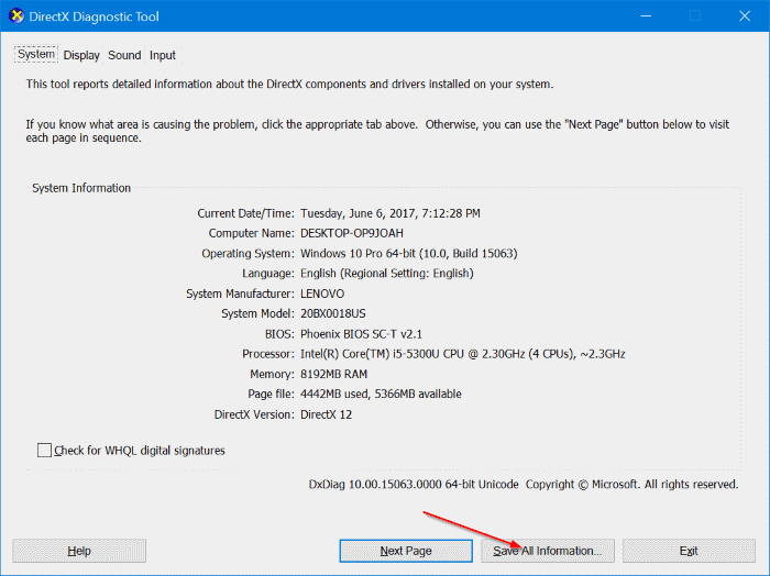 check if your Windows 10 PC supports miracast pic2