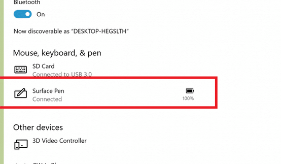check keyboard and mouse battery level in Windows 10 pic1