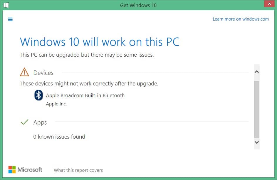check what apps you keep Windows 10 upgrade picture5