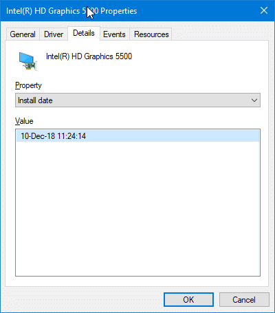 check when the driver was updated in Windows 10 pic2