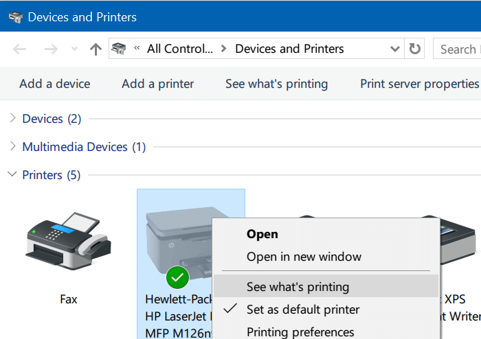 clear print queue in Windows 10 pic5