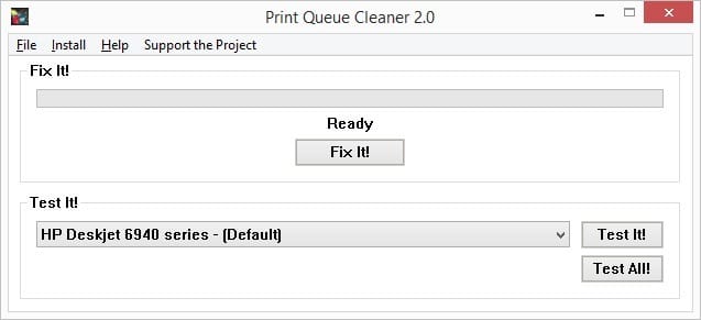 clear print queue