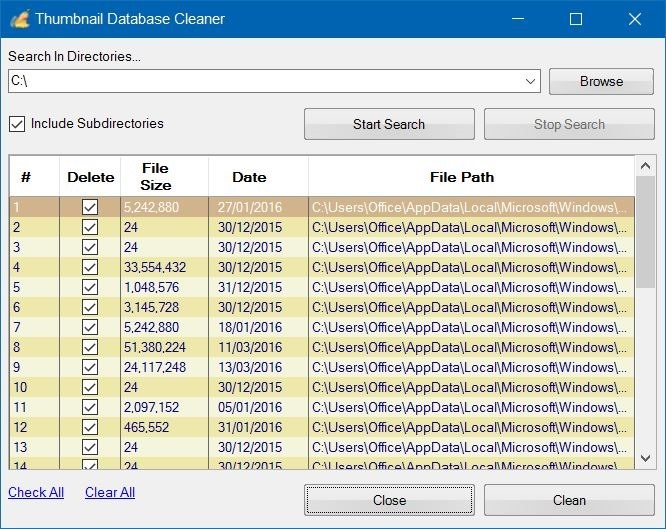clear thumbnail cache in Windows 10 pic1