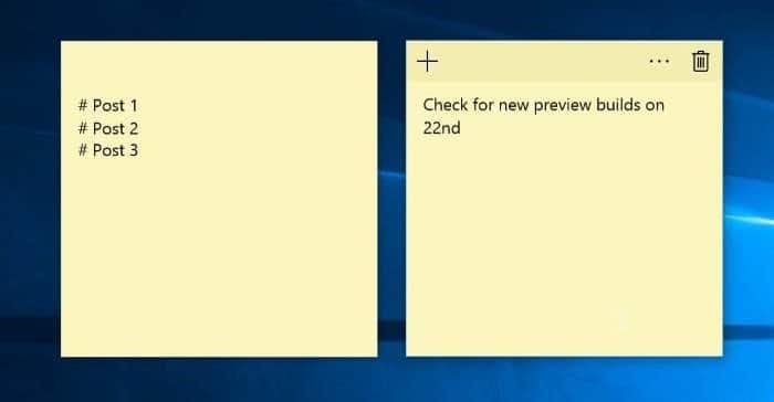 close or minimize Sticky notes Windows 10 pic1