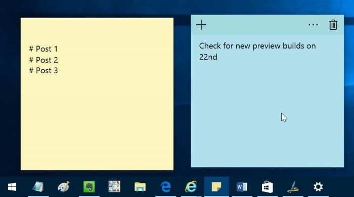 close or minimize Sticky notes Windows 10 pic2