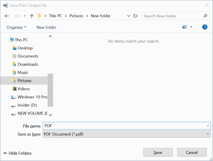 combine multiple pictures into one PDF in Windows 10 pic3