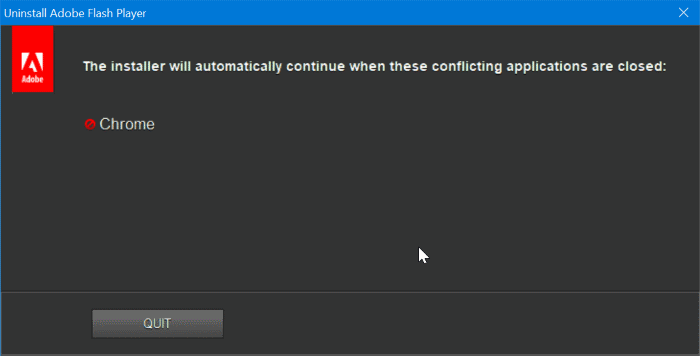 completely uninstall Adobe Flash Player from Windows 10 pic3