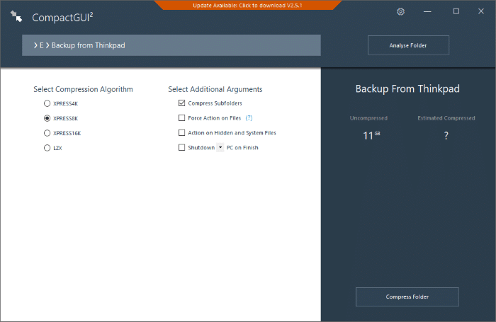 compress folders in Windows 10 pic3