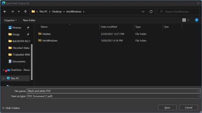 convert color PDF to black and white in Windows pic4