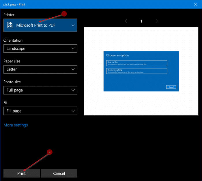 convert jpeg and png pictures to pdf in windows 10 pic2