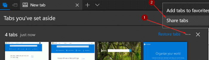 copy urls open in all tabs of edge pic3