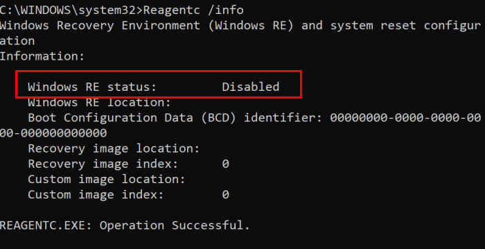 could not find the recovery environment in Windows 11 Windows 10 pic2
