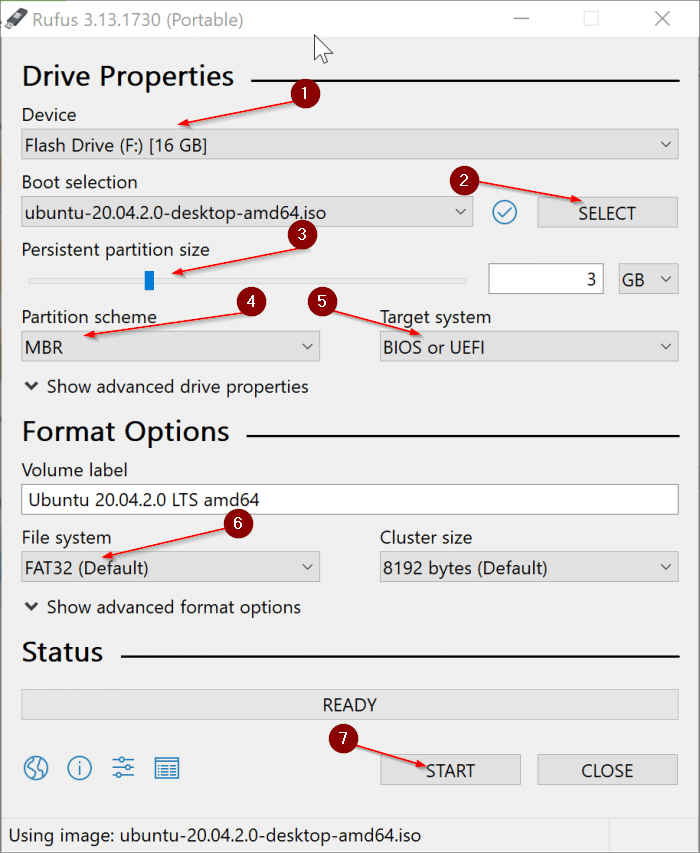 create Ubuntu Live USB on Windows 10 PC pic1.1