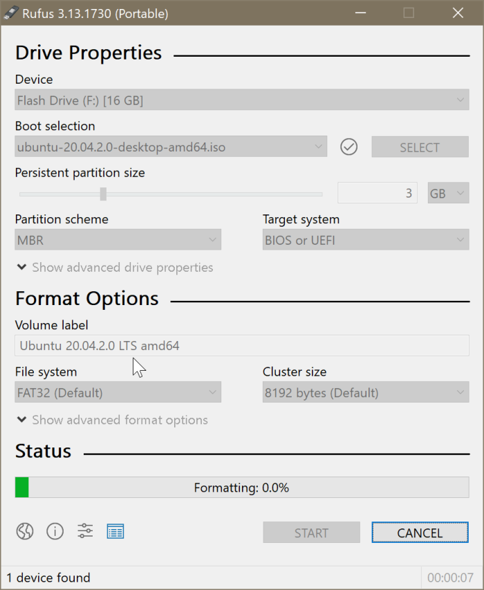 create Ubuntu Live USB on Windows 10 PC pic3