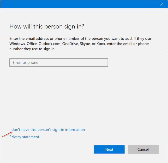 create a new administrator account in Windows 10 pic2