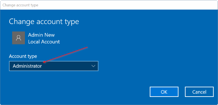 create a new administrator account in Windows 10 pic6