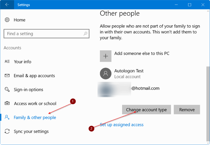 create a new administrator account in Windows 10 pic8