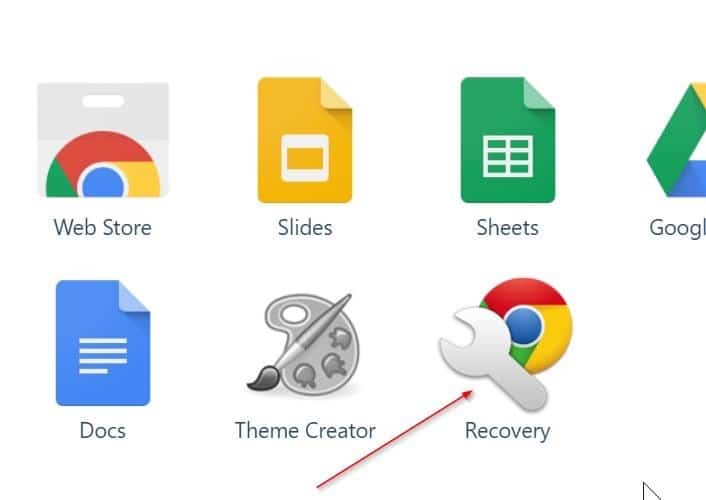 create google chrome recovery drive on Windows 10 pic2