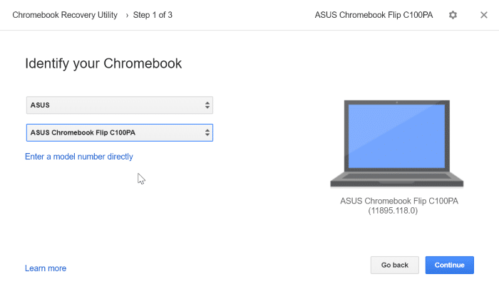 create google chrome recovery drive on Windows 10 pic5