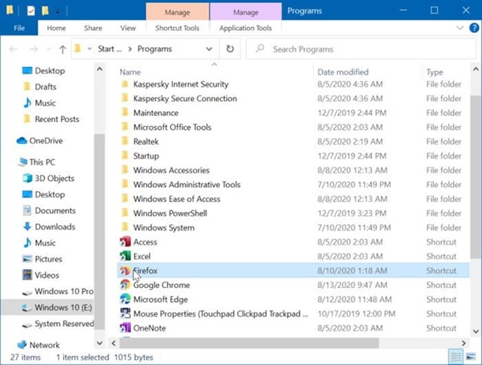 create keyboard shortcuts to launch programs in Windows 10 pic2