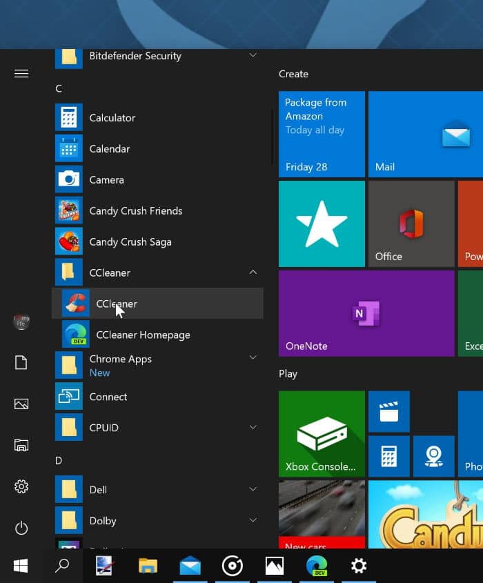 create program shortcut on Windows 10 desktop pic1