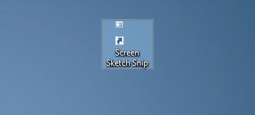 create screen sketch snip desktop shortcut in Windows 10 pic3