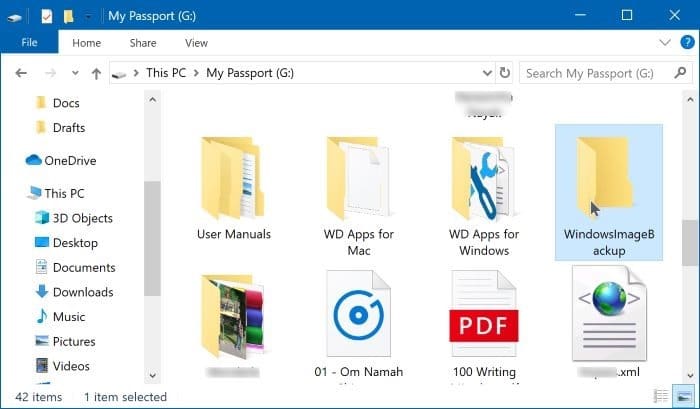 create system image backup in Windows 10 pic10