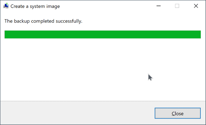 create system image backup in Windows 10 pic9