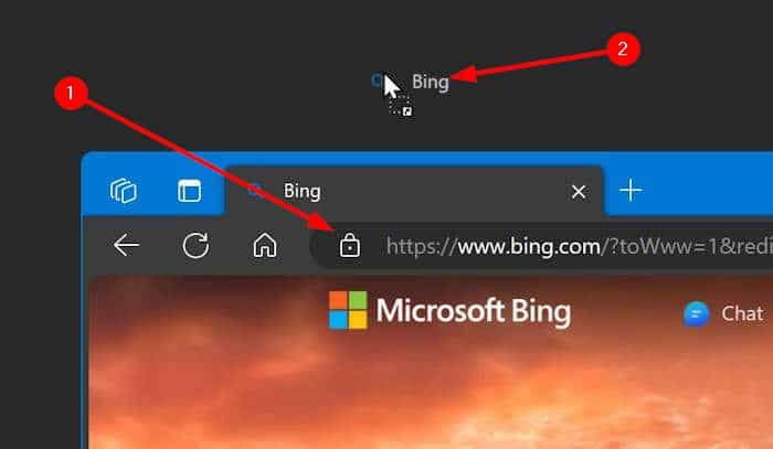 create website shortcut on Windows desktop using Edge