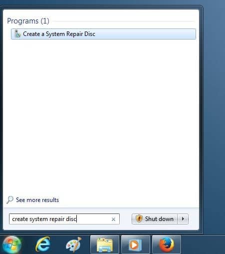 create windows 7 repair usb drive