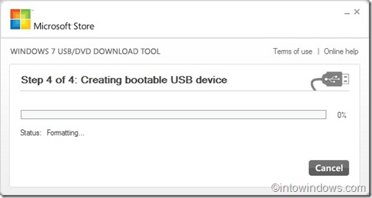 creating bootable USB device
