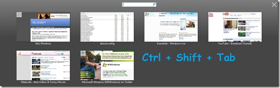 ctrl shift tab feature in firefox 3.6