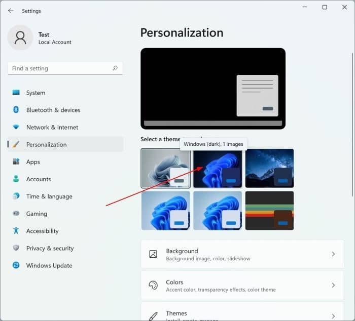 dark mode Windows 11 pic2