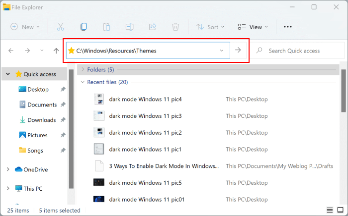 dark mode Windows 11 pic6