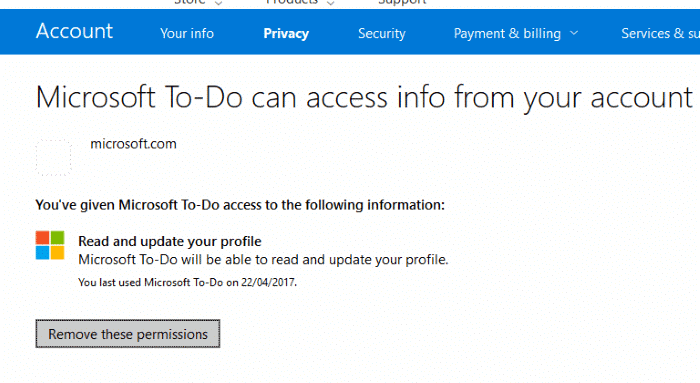 delete Microsfot To Do account pic2