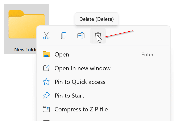 delete a folder in Windows 11 pic1
